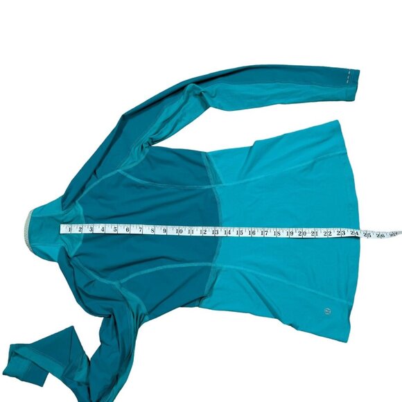 Lululemon Trail Bound Half Zip Pullover Size 4 Blue Tropics Luxtreme Run Hike - Picture 8 of 8